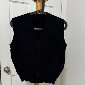 Black Button-Up Vest